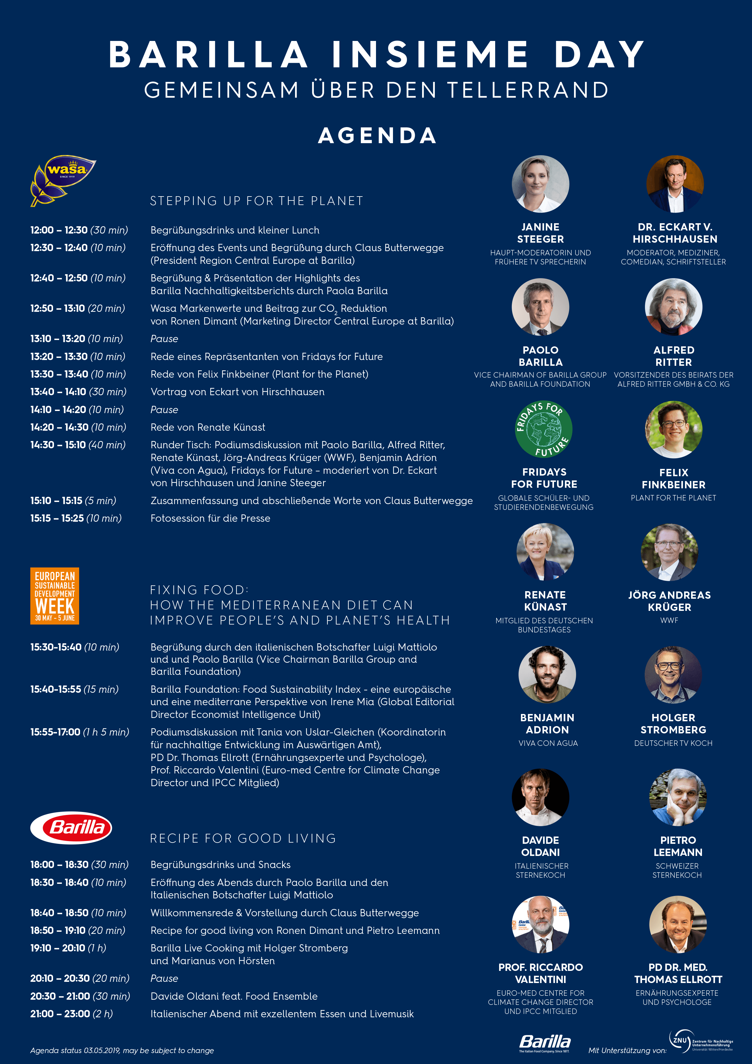 Barilla Insieme Day Agenda